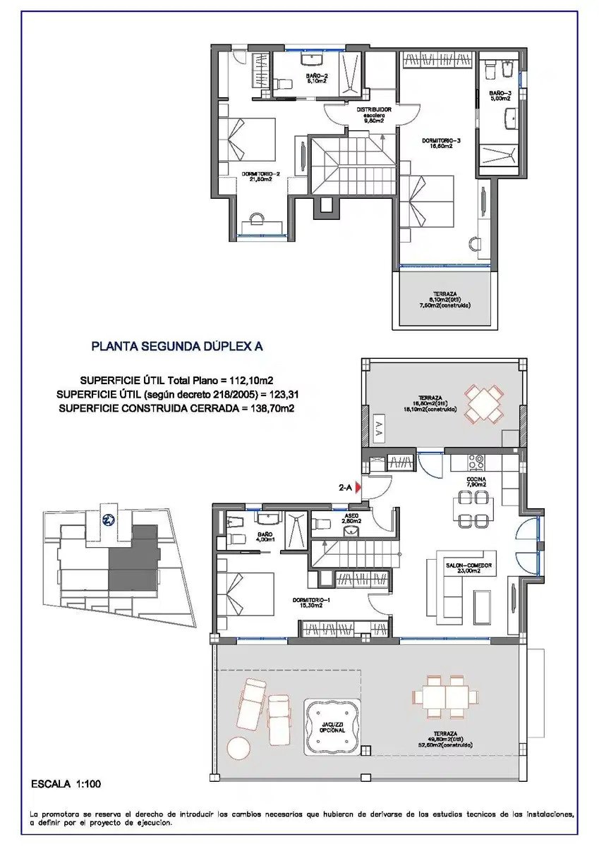 3-Bedroom, 3-Bathroom Duplex Penthouse with Sea Views in Benalmádena
