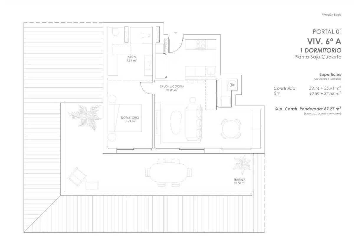 1-Bedroom, 1-Bathroom Penthouse in Los Pacos, Fuengirola – Modern Resort-Style Living
