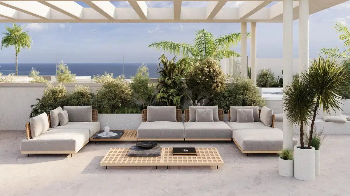 Estepona: 3-Bedroom, 2-Bathroom Penthouse with Expansive Terraces and Underground Parking in Estepona Estepona: 3-Bedroom, 2-Bathroom Penthouse with Expansive Terraces and Underground Parking in Estepona