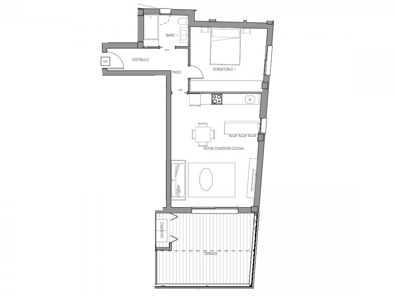 Neubau-Penthouse im Zentrum von Benijofar