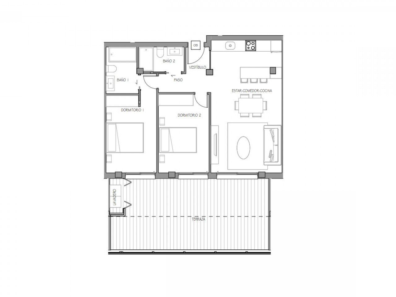 Neubau-Penthouse im Zentrum von Benijofar