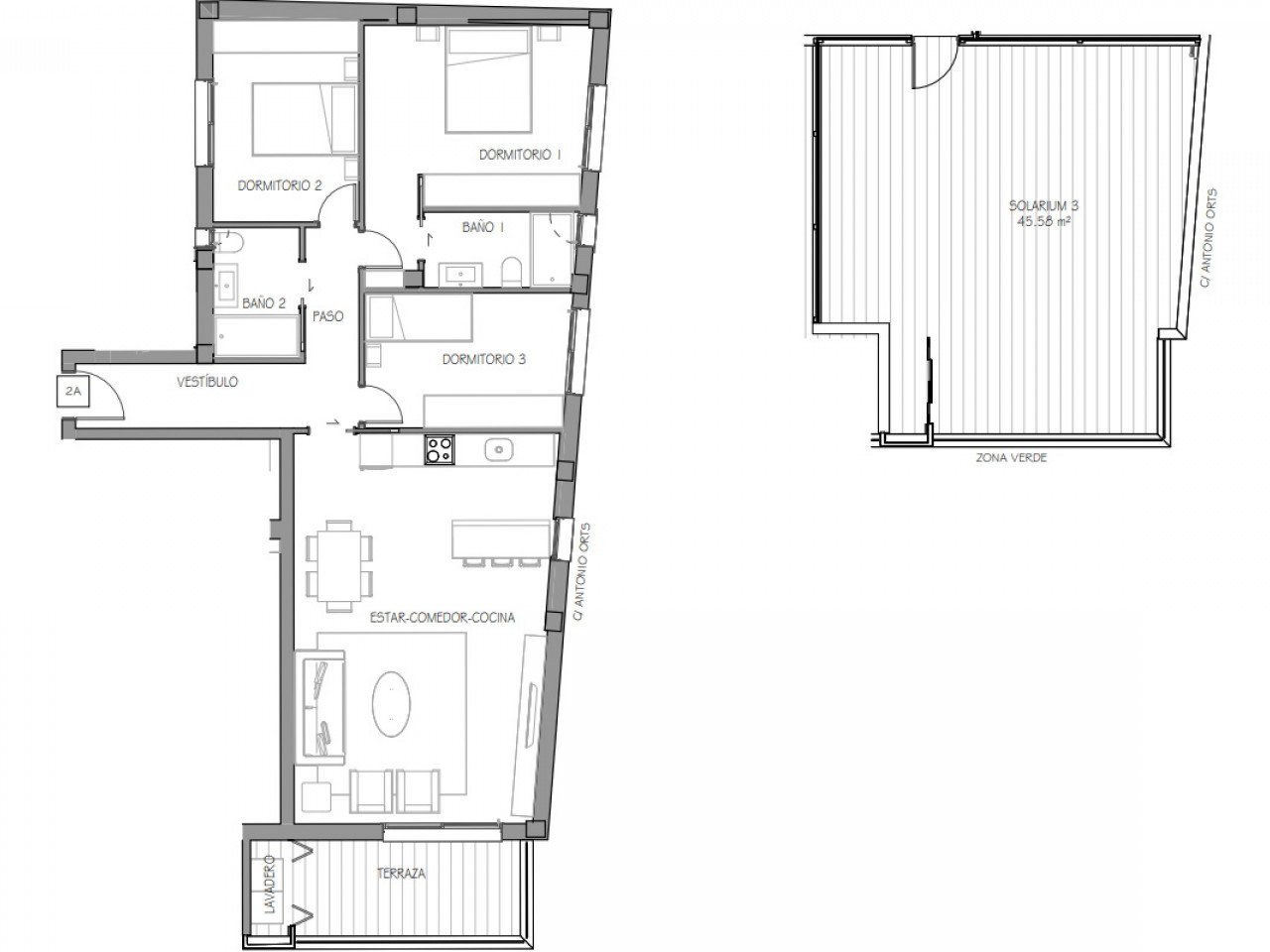 Neubau-Penthouse im Zentrum von Benijofar