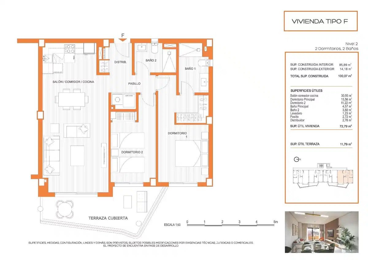 2-Bedroom, 2-Bathroom Penthouse in Los Pacos, Fuengirola – Modern Living Near the Beach