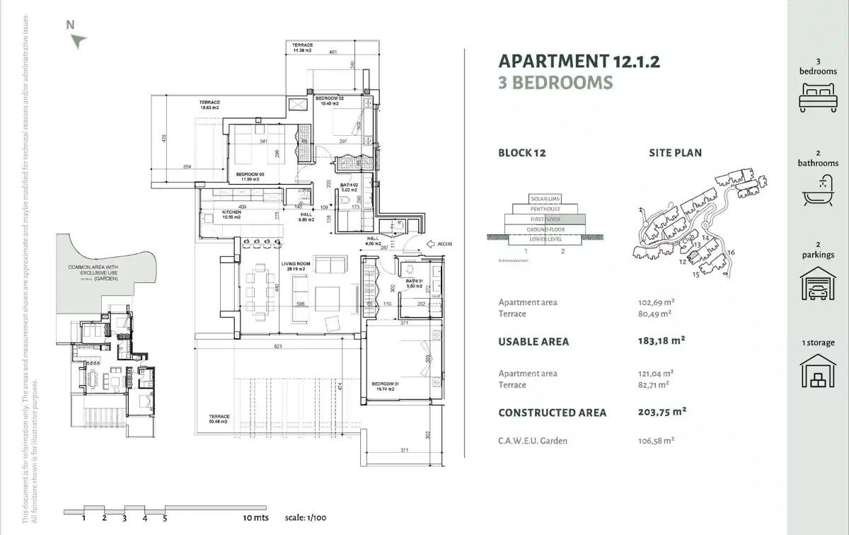3-Bedroom, 2-Bathroom Apartment in Prestigious Marbella Club Golf Resort