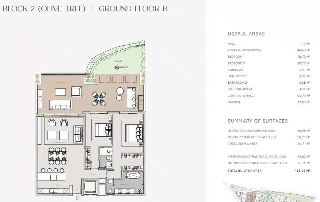 2-Bedroom, 2-Bathroom Ground Floor Apartment in Exclusive Aloha Golf Residential, Nueva Andalucía