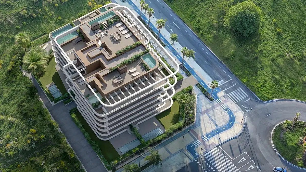 3-Bedroom, 2-Bathroom Contemporary Apartments with Rooftop Pool in Las Mesas, Estepona