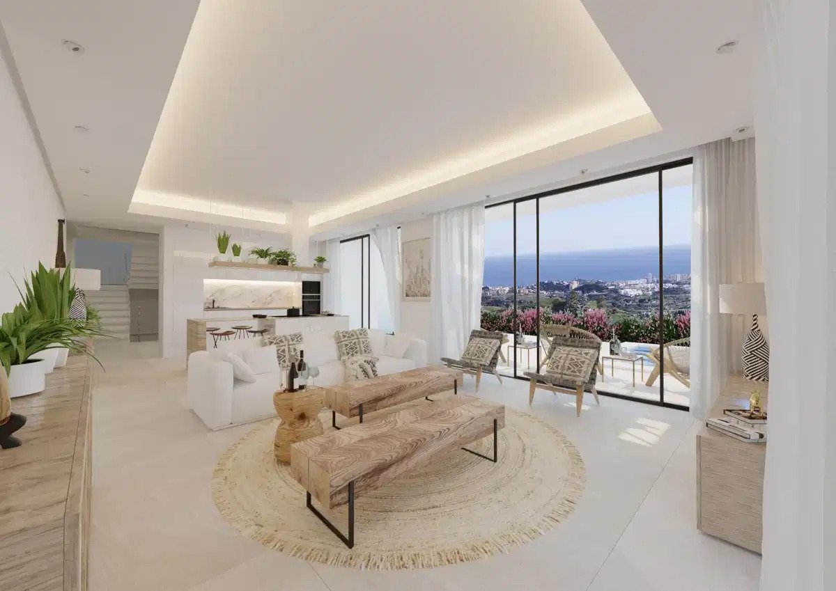 4-Bedroom, 4-Bathroom Luxury Villa with Panoramic Sea and Mountain Views in Mijas