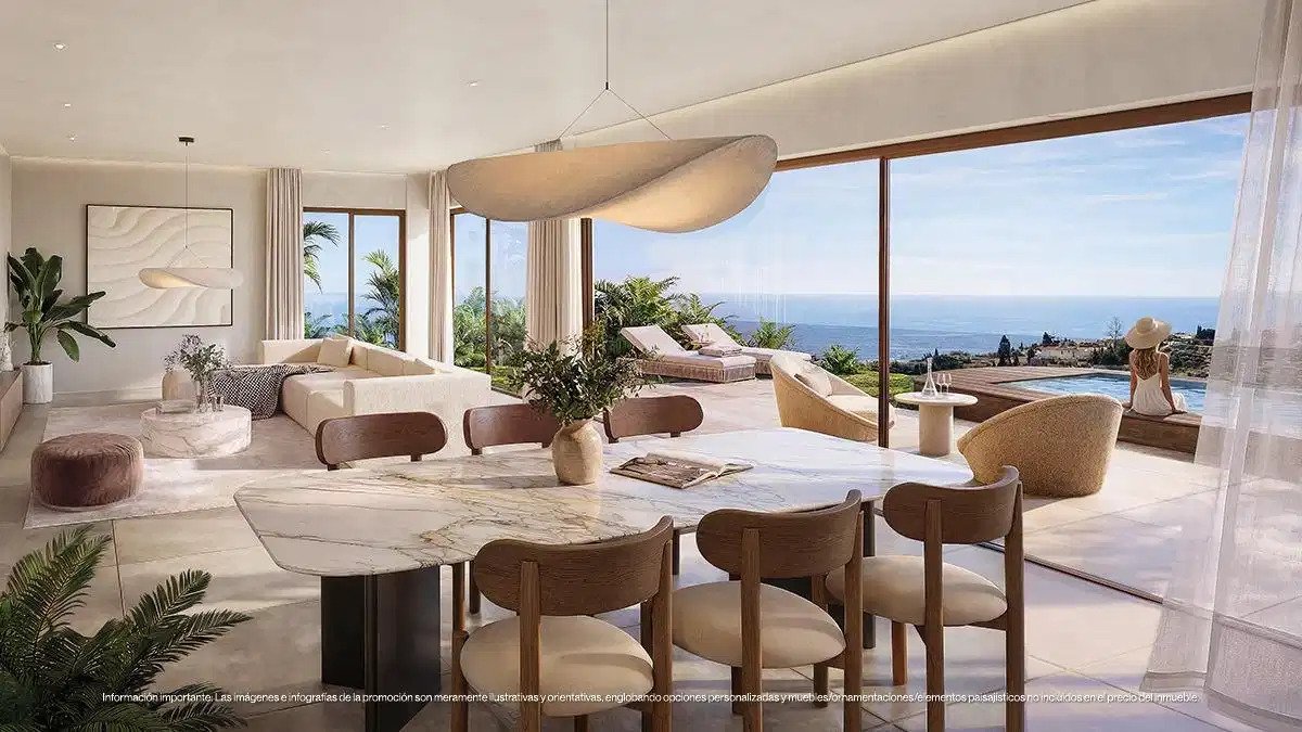 3-Bedroom, 2-Bathroom Luxury Townhouses with Sea Views and Private Pools in Las Lomas del Higuerón