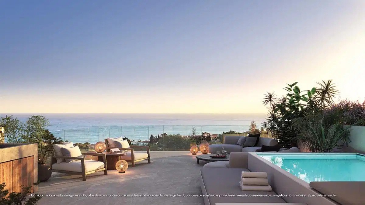 3-Bedroom, 2-Bathroom Luxury Townhouses with Sea Views and Private Pools in Las Lomas del Higuerón