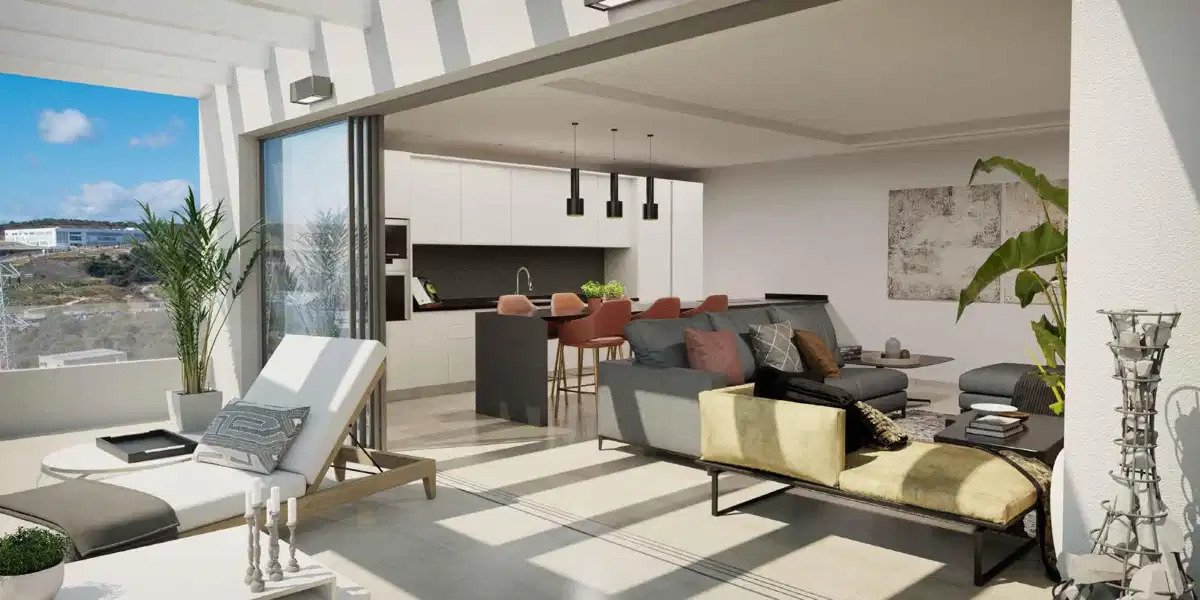 3-Bedroom, 2-Bathroom Penthouse with Sea and Mountain Views in Estepona