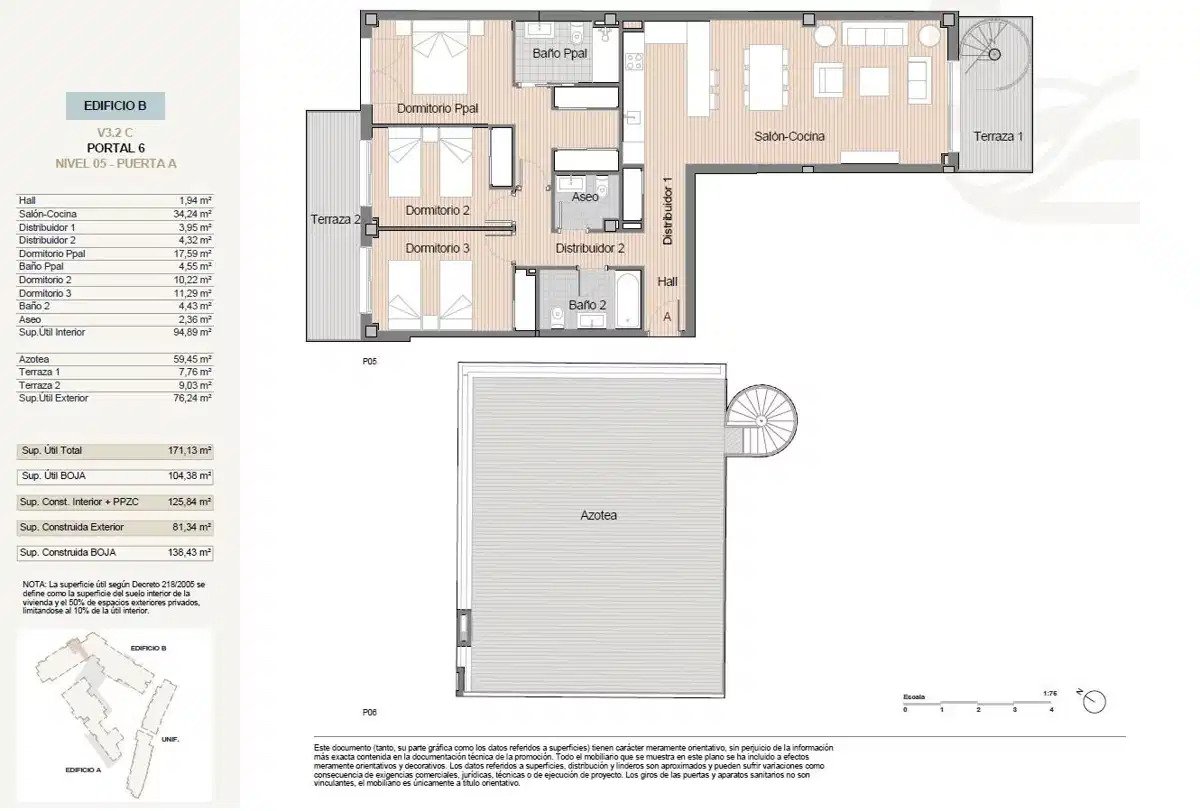 3-Bedroom, 2-Bathroom Modern Penthouse in Prime Estepona Residential Area