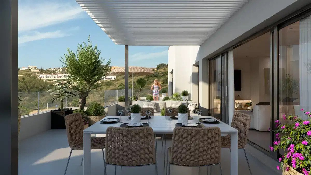2-Bedroom, 2-Bathroom Apartment with Panoramic Mediterranean Sea Views in Casares