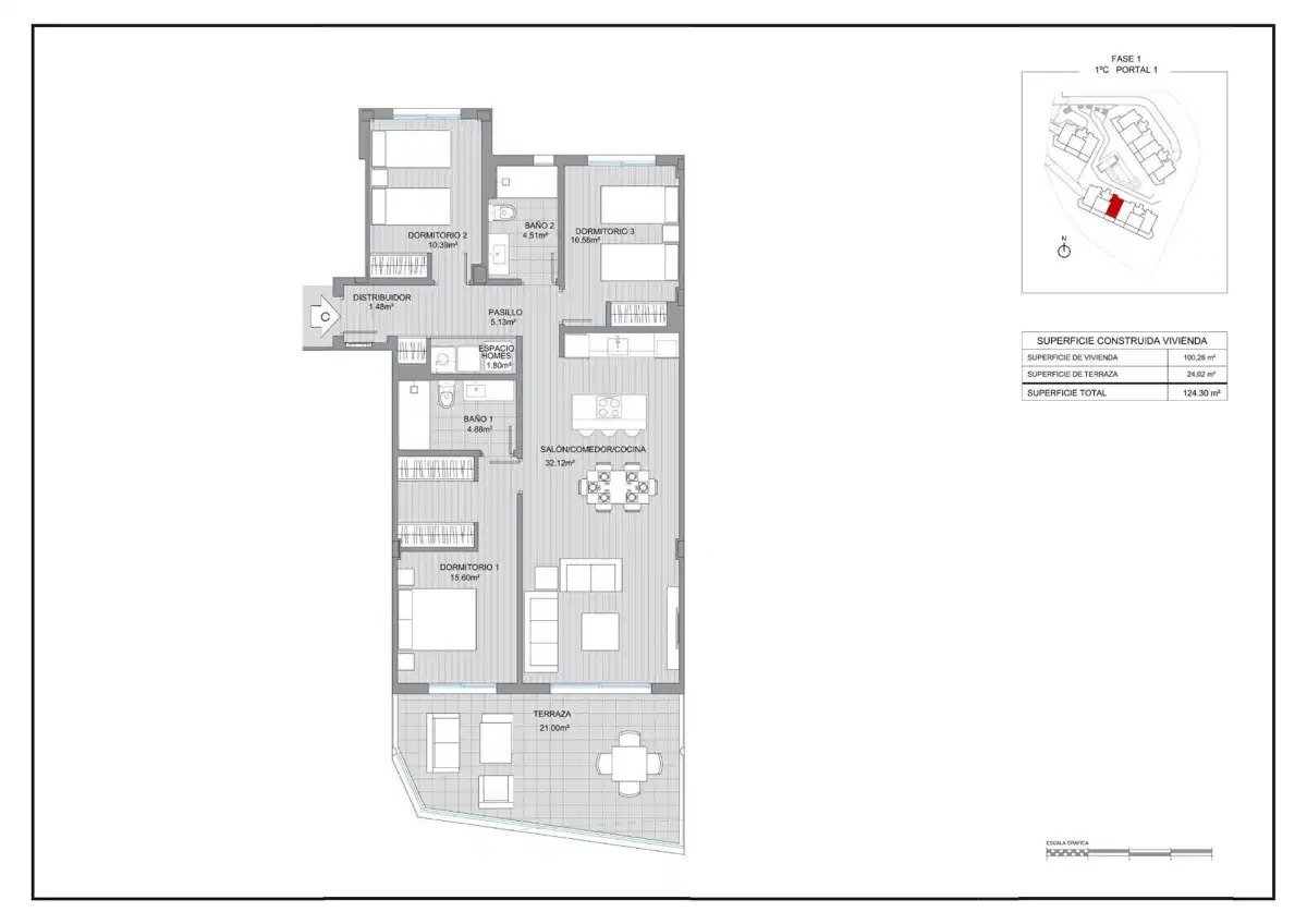 3-Bedroom, 2-Bathroom Apartment with South-West Orientation and Wellness Facilities in Mijas