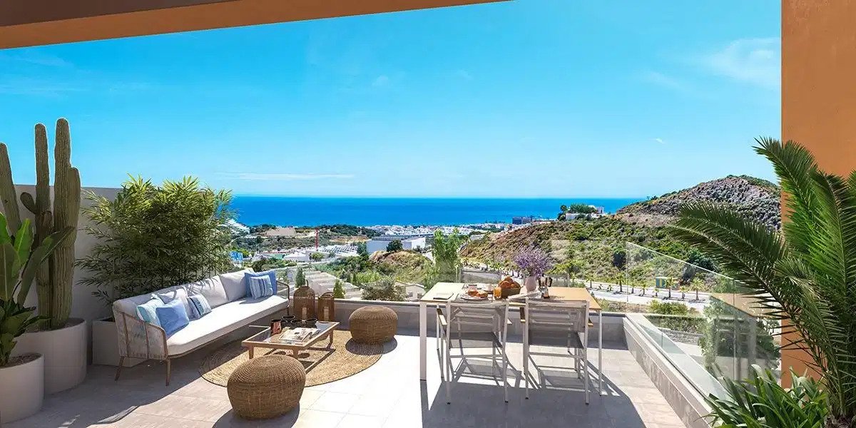 4-Bedroom, 2-Bathroom Semi-Detached Homes with Sea Views and Resort-Style Amenities in La Cala de Mijas