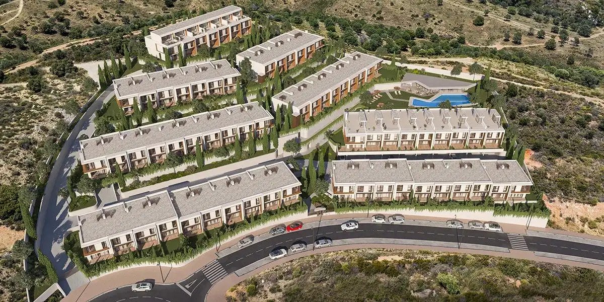 4-Bedroom, 2-Bathroom Semi-Detached Homes with Sea Views and Resort-Style Amenities in La Cala de Mijas