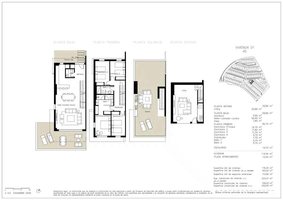 4-Bedroom, 2-Bathroom Semi-Detached Homes with Sea Views and Resort-Style Amenities in La Cala de Mijas
