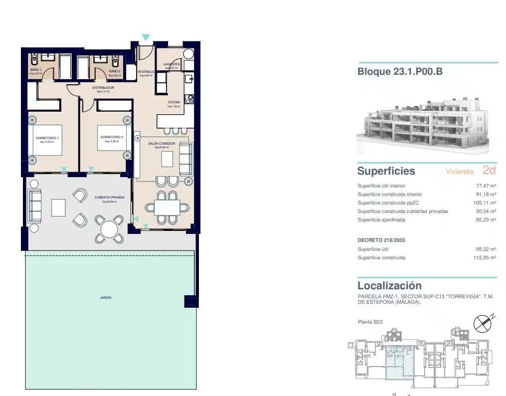 2-Bedroom, 2-Bathroom Ground Floor Apartment with Resort Facilities in Selwo, Estepona