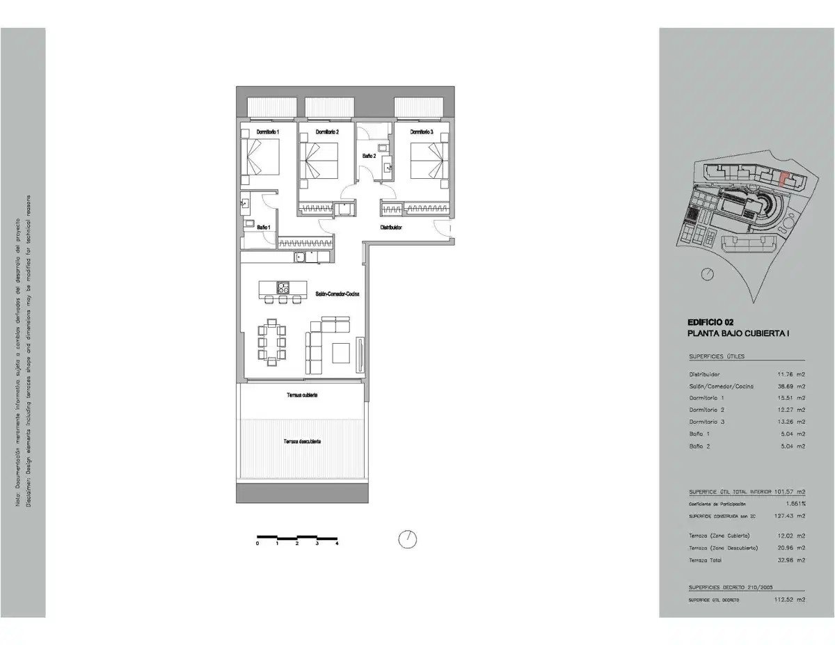 3-Bedroom, 2-Bathroom Penthouse with Panoramic Sea Views in El Higuerón