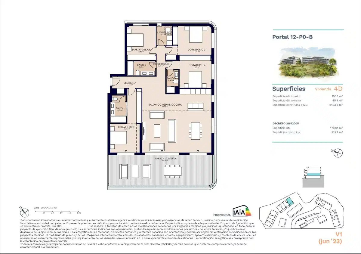 4-Bedroom, 3-Bathroom Modern Ground Floor Apartment in Selwo Estepona Near Beach and Golf