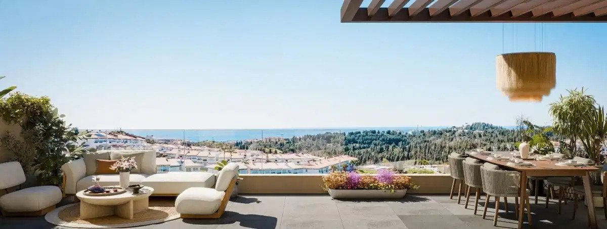 3-Bedroom, 2-Bathroom Contemporary Sea View Ground Floor Apartment in Mijas Costa