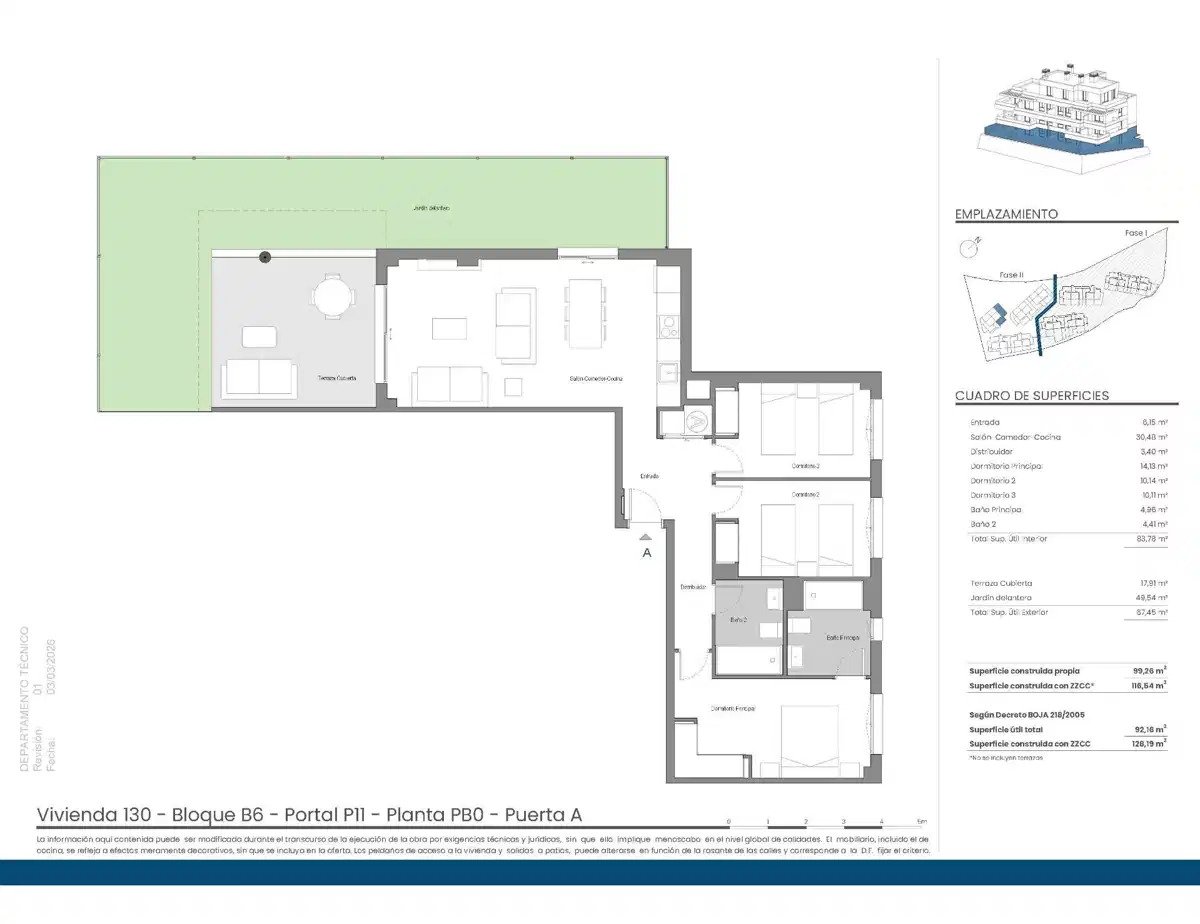 3-Bedroom, 2-Bathroom Contemporary Sea View Ground Floor Apartment in Mijas Costa