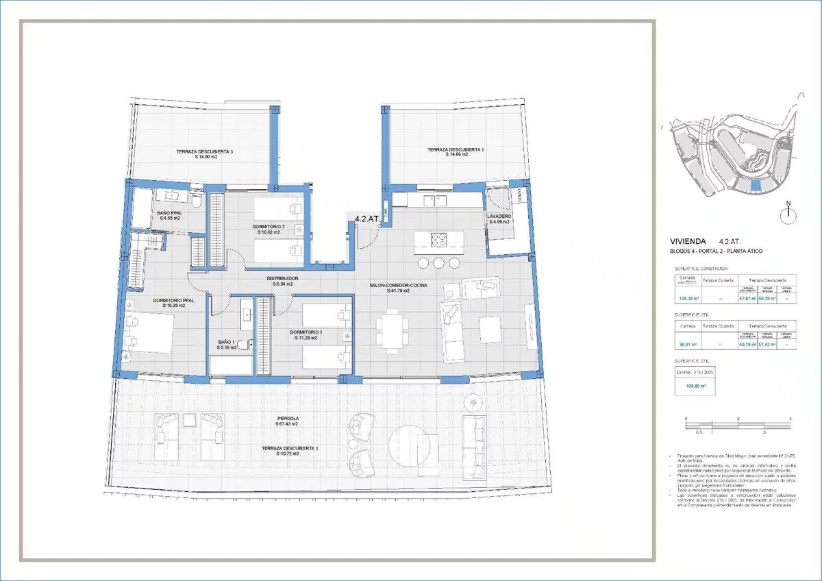 3-Bedroom, 2-Bathroom Penthouse with Expansive Terraces and Resort-Style Amenities in Riviera del Sol