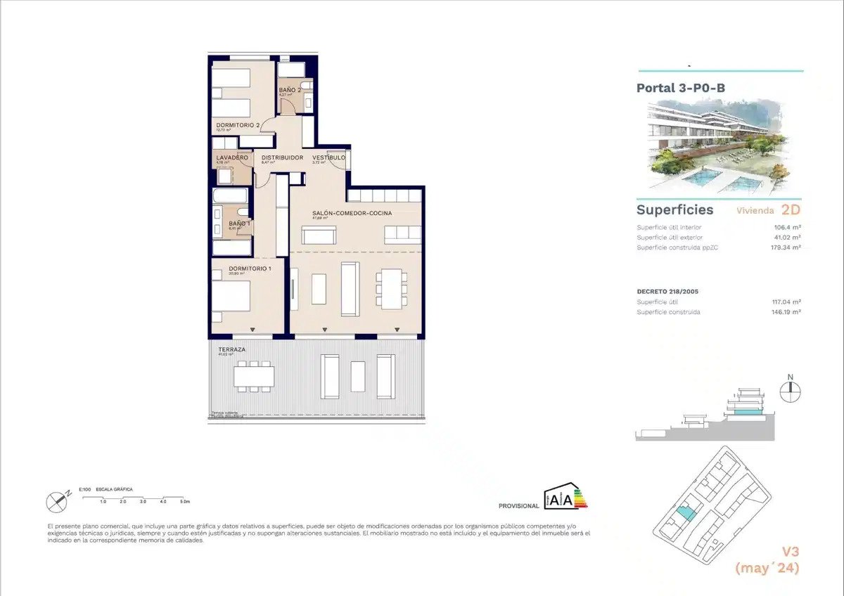 2-Bedroom, 2-Bathroom Ground Floor Apartment with Sea Views and Large Terrace in Estepona