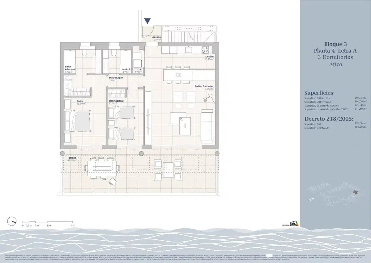 3-Bedroom, 3-Bathroom Penthouse with Sea or Mountain Views in Estepona