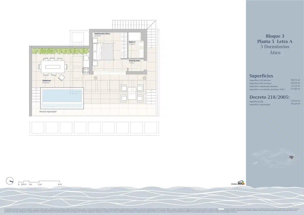 3-Bedroom, 3-Bathroom Penthouse with Sea or Mountain Views in Estepona