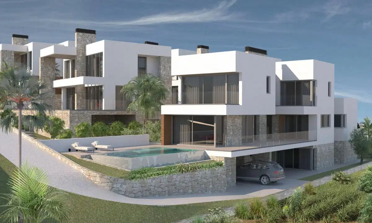 5-Bedroom, 7-Bathroom Luxury Villas with Sea and Mountain Views in Las Farolas, Mijas Costa