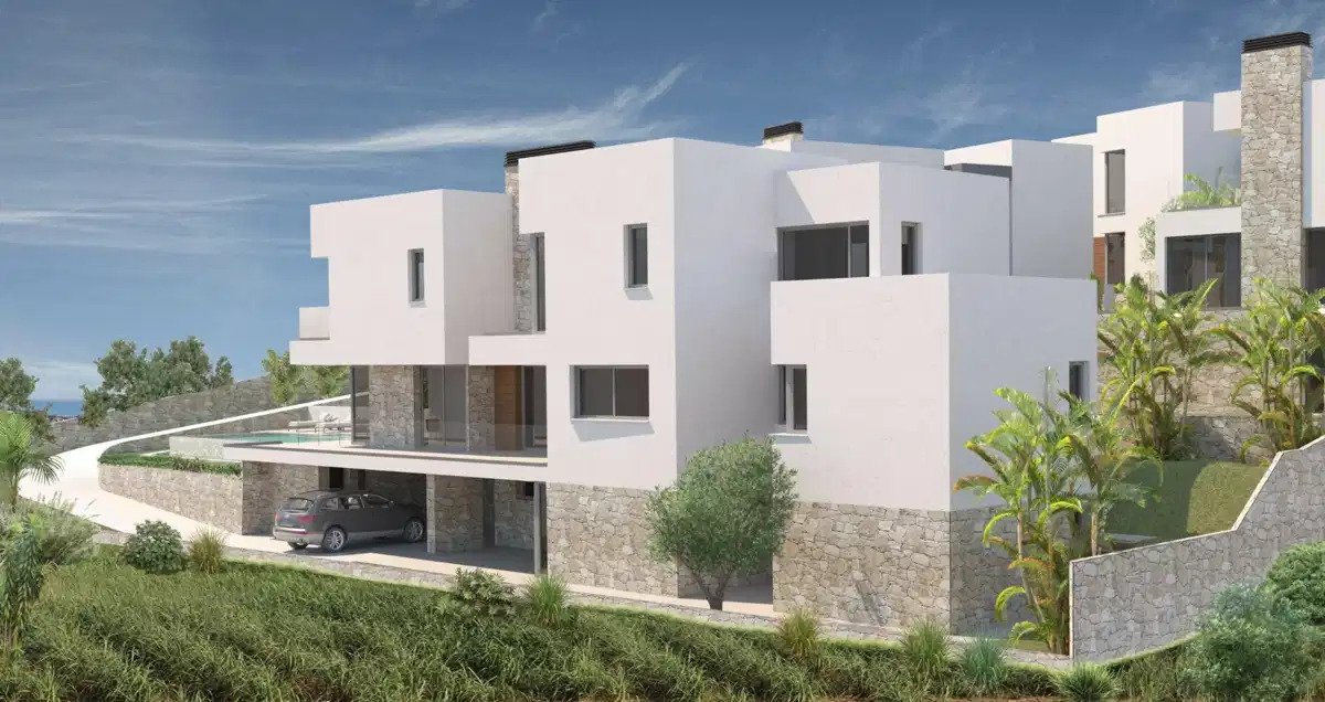 5-Bedroom, 7-Bathroom Luxury Villas with Sea and Mountain Views in Las Farolas, Mijas Costa