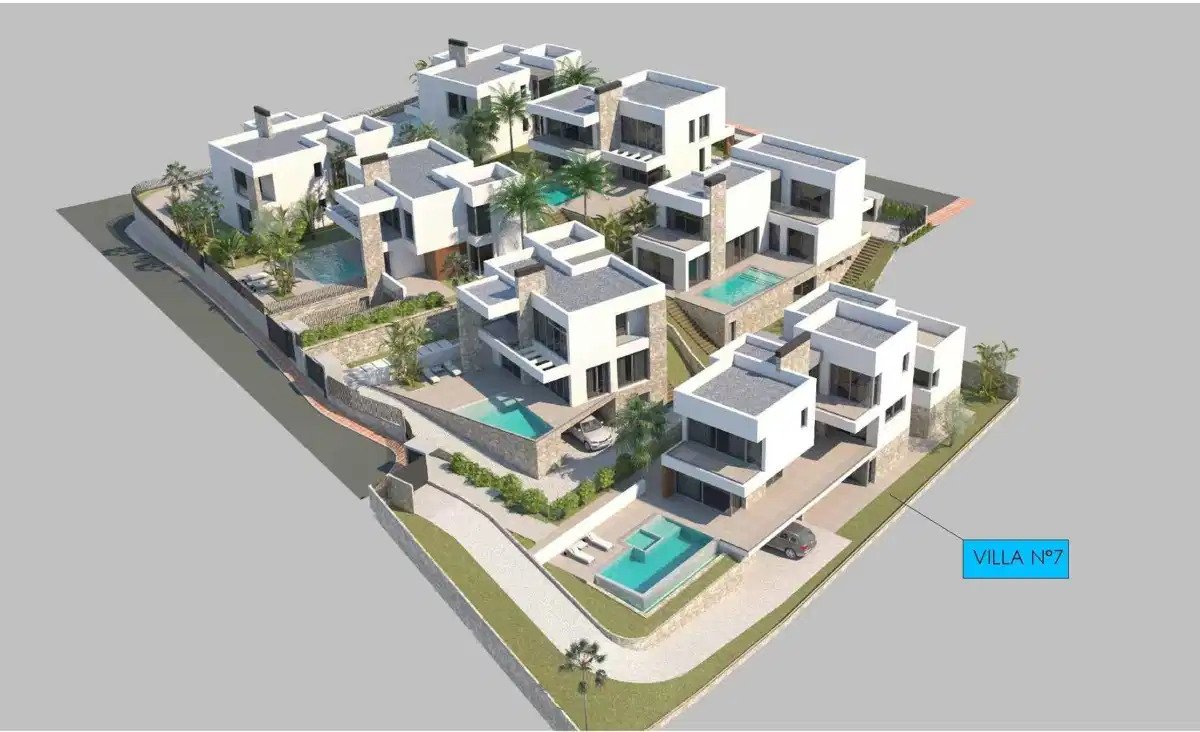 5-Bedroom, 7-Bathroom Luxury Villas with Sea and Mountain Views in Las Farolas, Mijas Costa