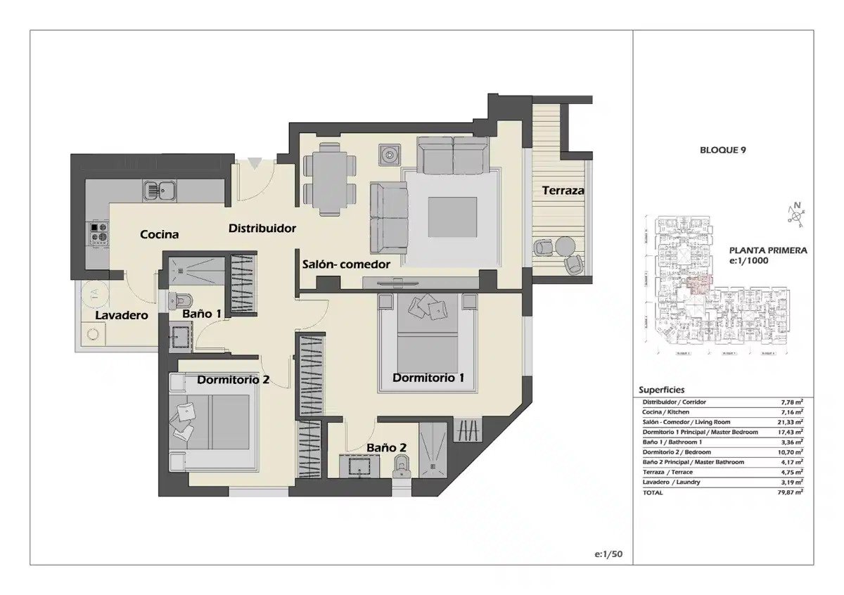 2-Bedroom, 2-Bathroom Modern Apartment with Rooftop Pool and Panoramic Views in Nueva Andalucía