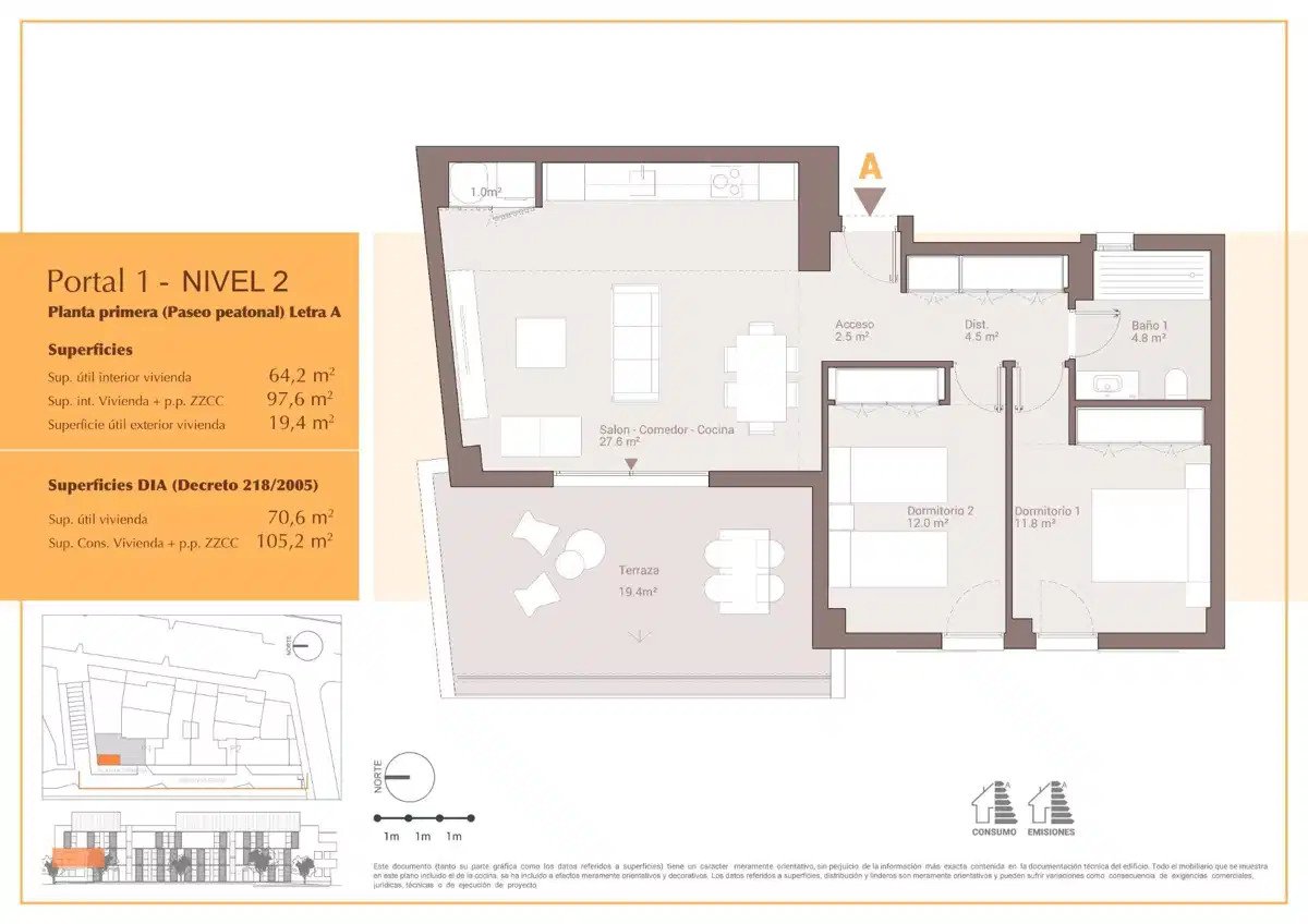 2-Bedroom, 2-Bathroom Apartment with Rooftop Pool and Gym in San Pedro de Alcántara
