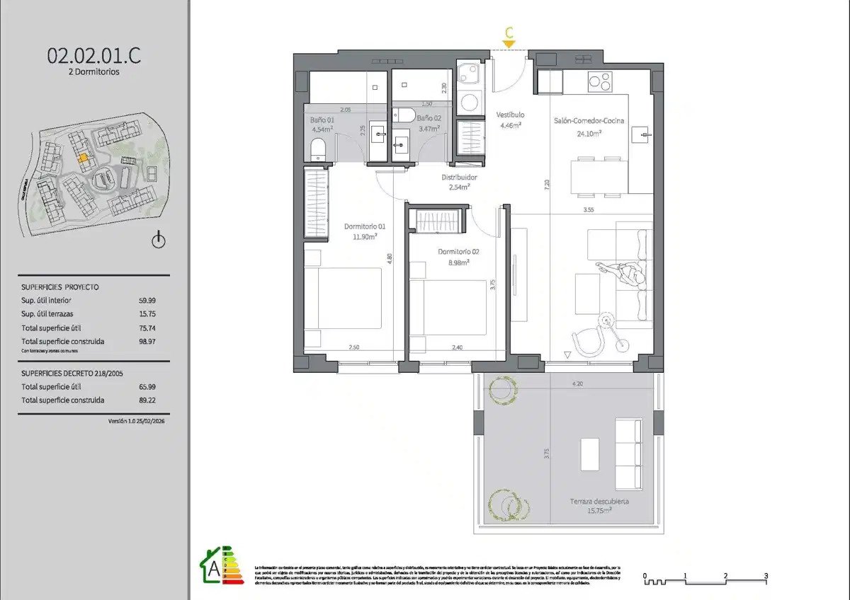 2-Bedroom, 2-Bathroom Apartment with Spacious Terraces and Open Views in Mijas Costa
