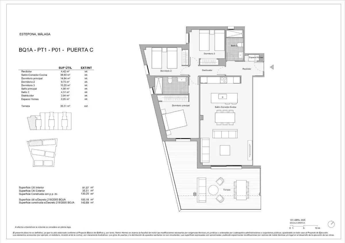 3-Bedroom, 2-Bathroom Apartment with Golf and Sea Views near Estepona
