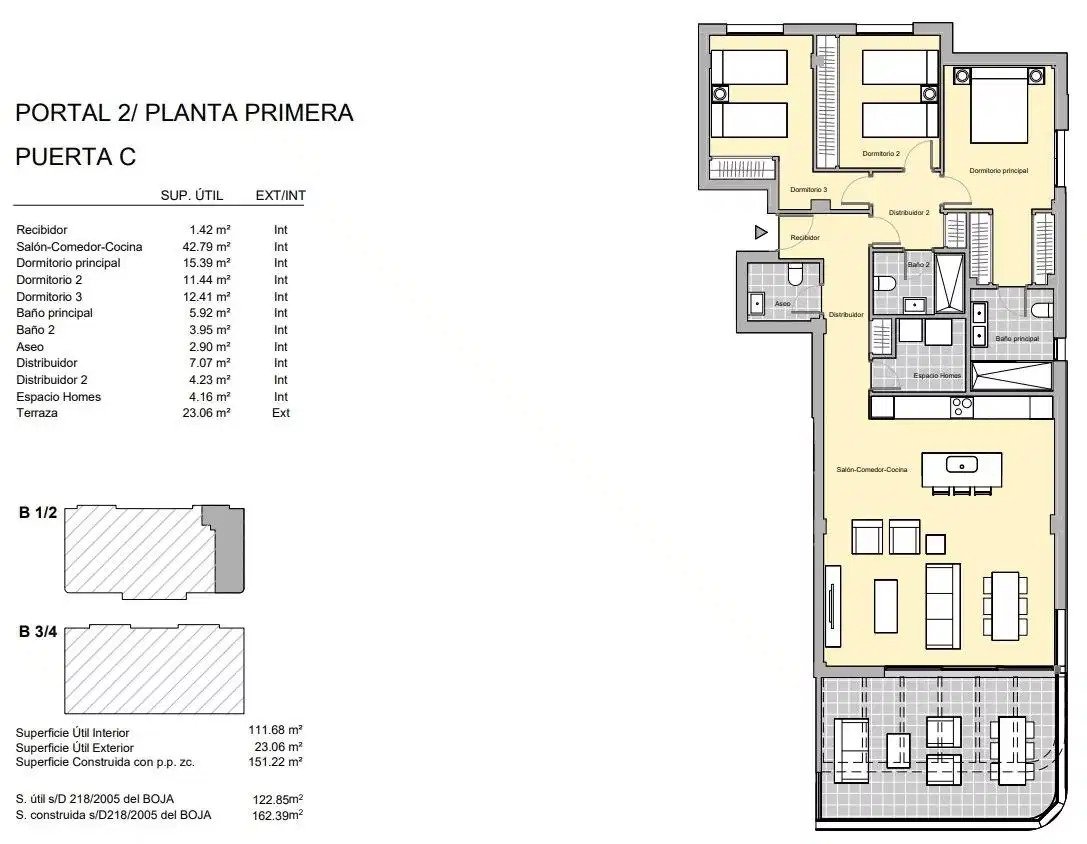 3-Bedroom, 2-Bathroom Apartment with Sea Views and Exceptional Amenities in Estepona