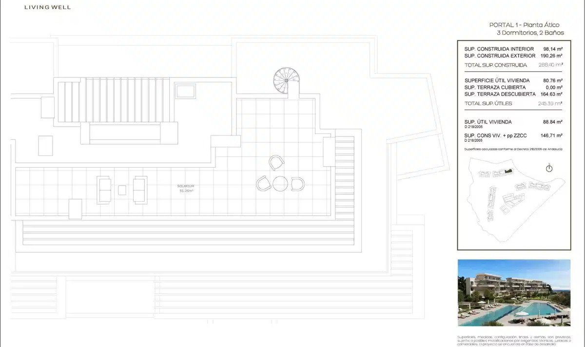 3-Bedroom, 2-Bathroom Penthouse with Panoramic Sea Views in Mijas