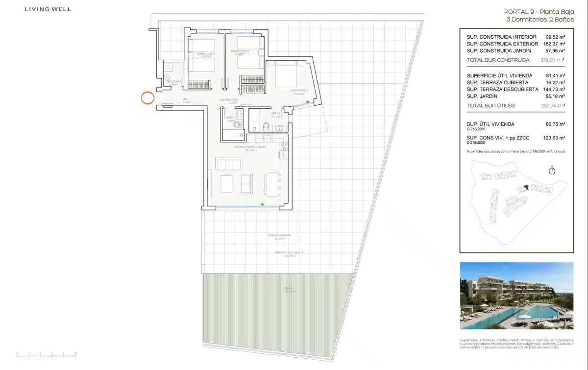 3-Bedroom, 2-Bathroom Sea View Ground Floor Apartment in Mijas with Private Garden