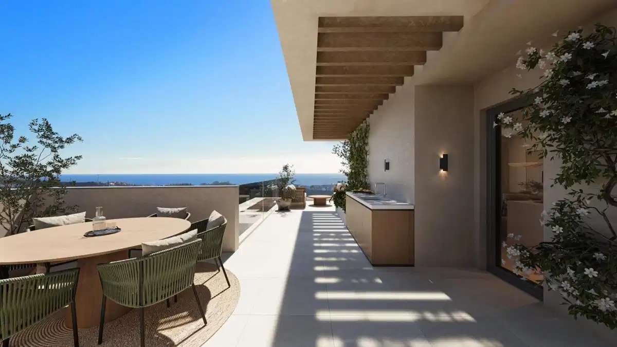 2-Bedroom, 2-Bathroom Sea View Apartments in Mijas, Málaga – Modern Living on the Costa del Sol