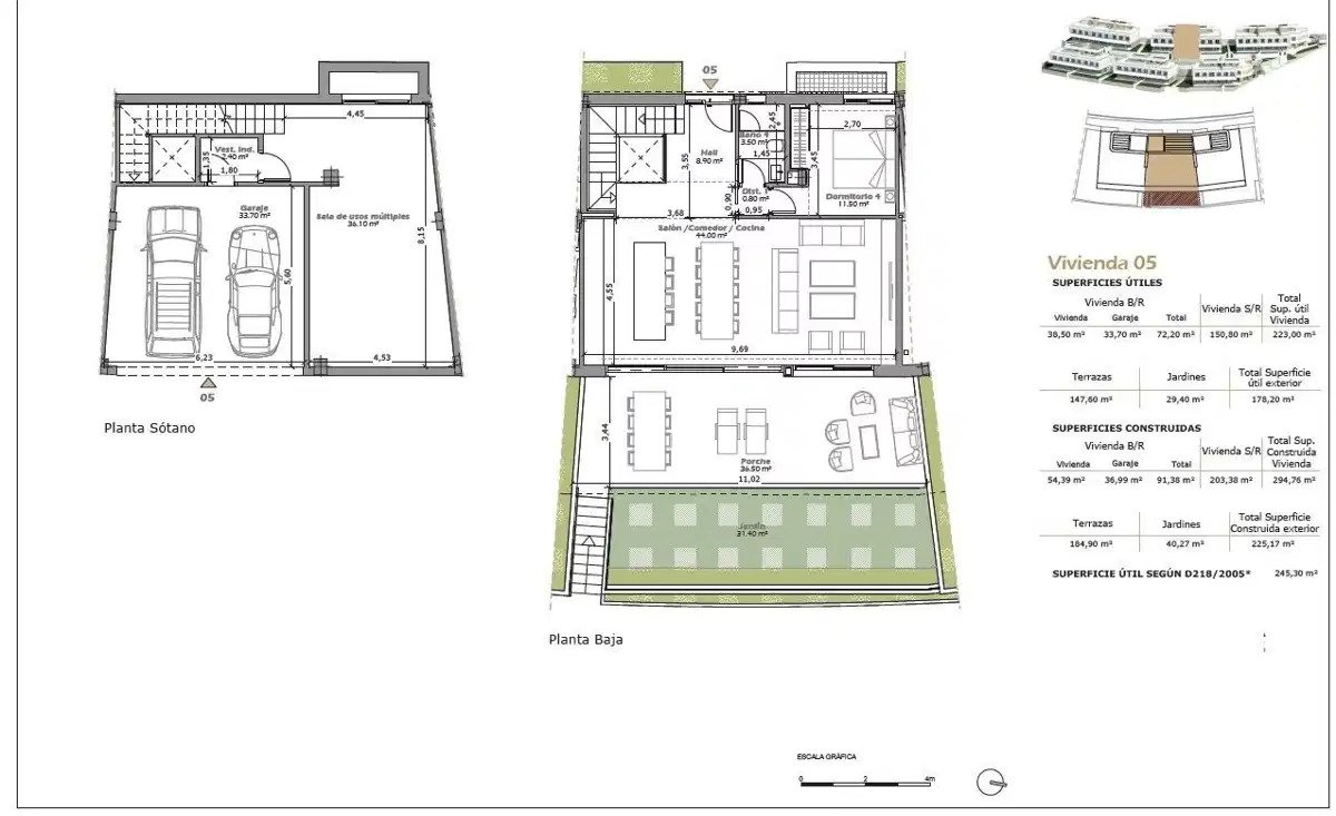 4-Bedroom, 4-Bathroom Modern Townhouse in El Paraíso with Private Garden, Gym and Spa