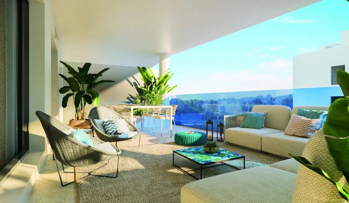 3-Bedroom, 3-Bathroom Penthouse with Spacious Terrace and Garage in Gated Complex
