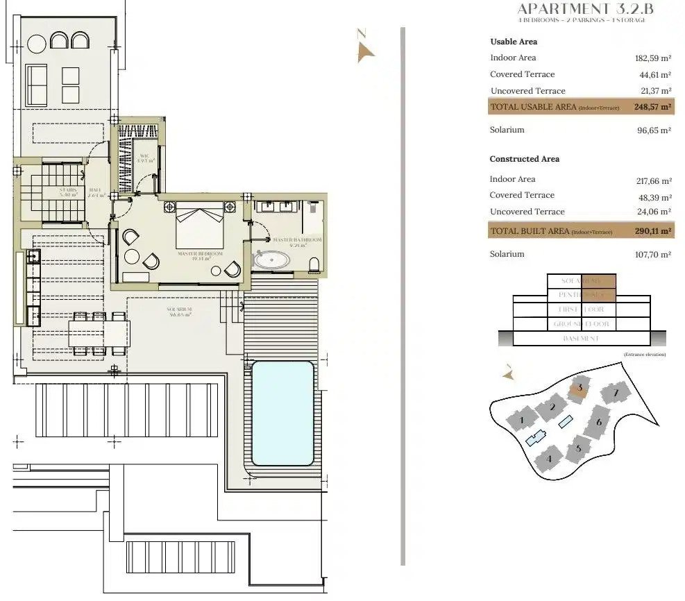 4-Bedroom, 4-Bathroom Penthouse with Panoramic Sea Views in Estepona