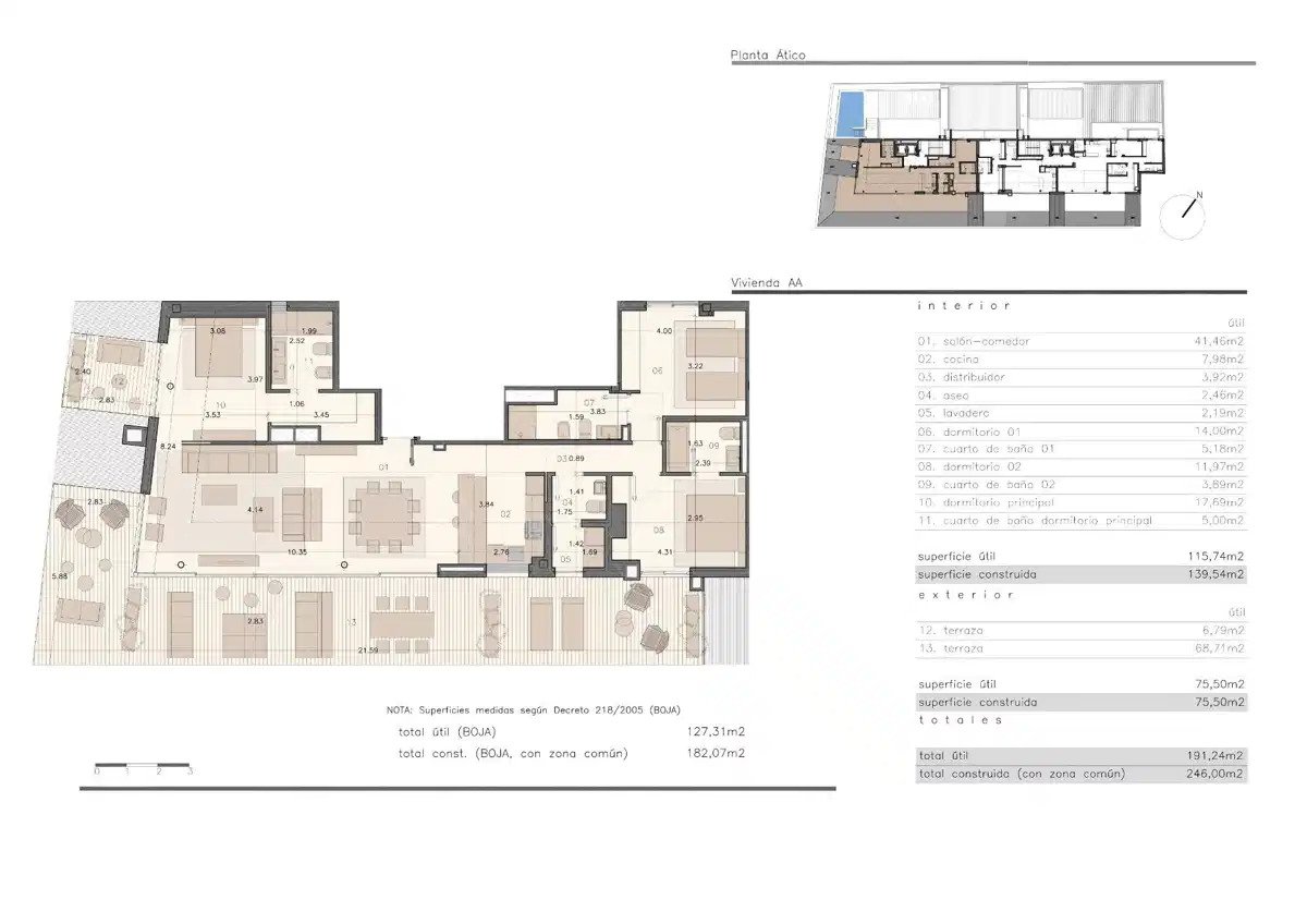 3-Bedroom, 2-Bathroom Penthouse with Modern Design in Fuengirola, 350m from the Sea