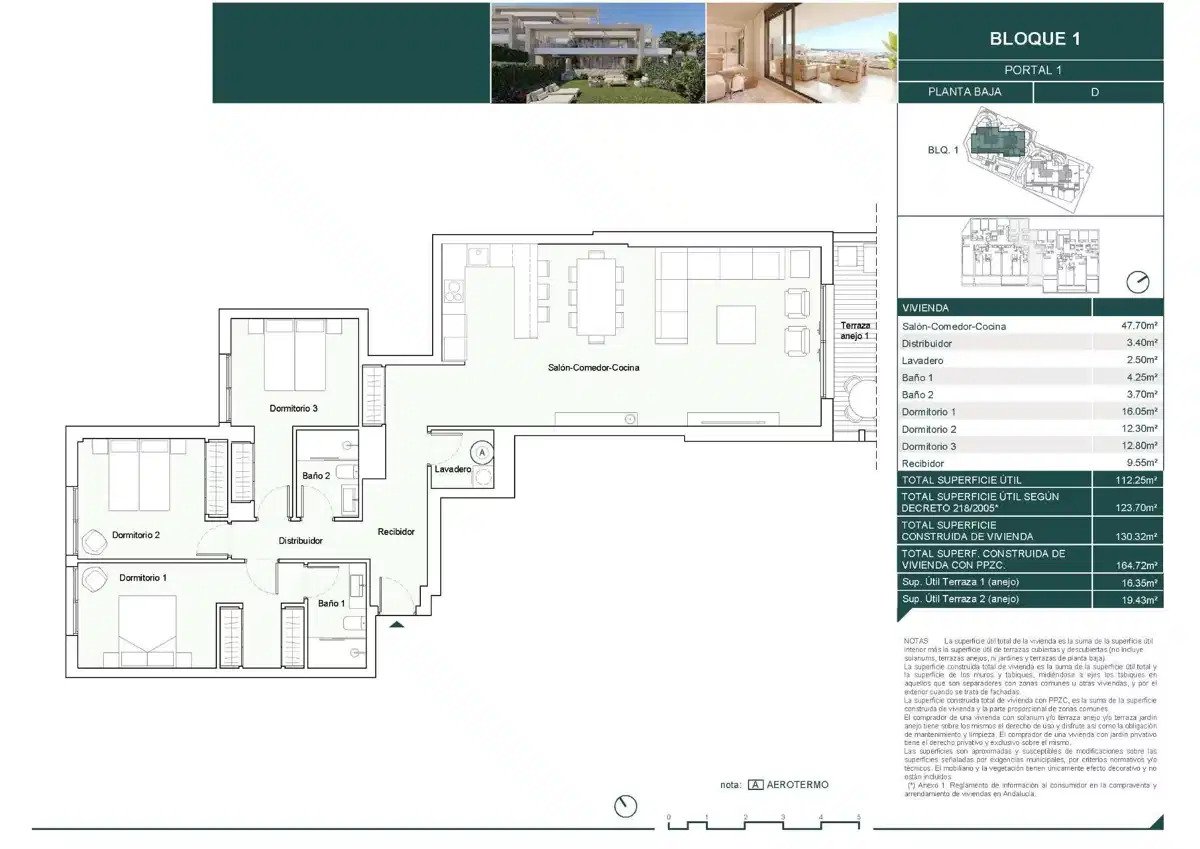 3-Bedroom, 2-Bathroom Ground Floor Apartment with Panoramic Sea Views in Estepona