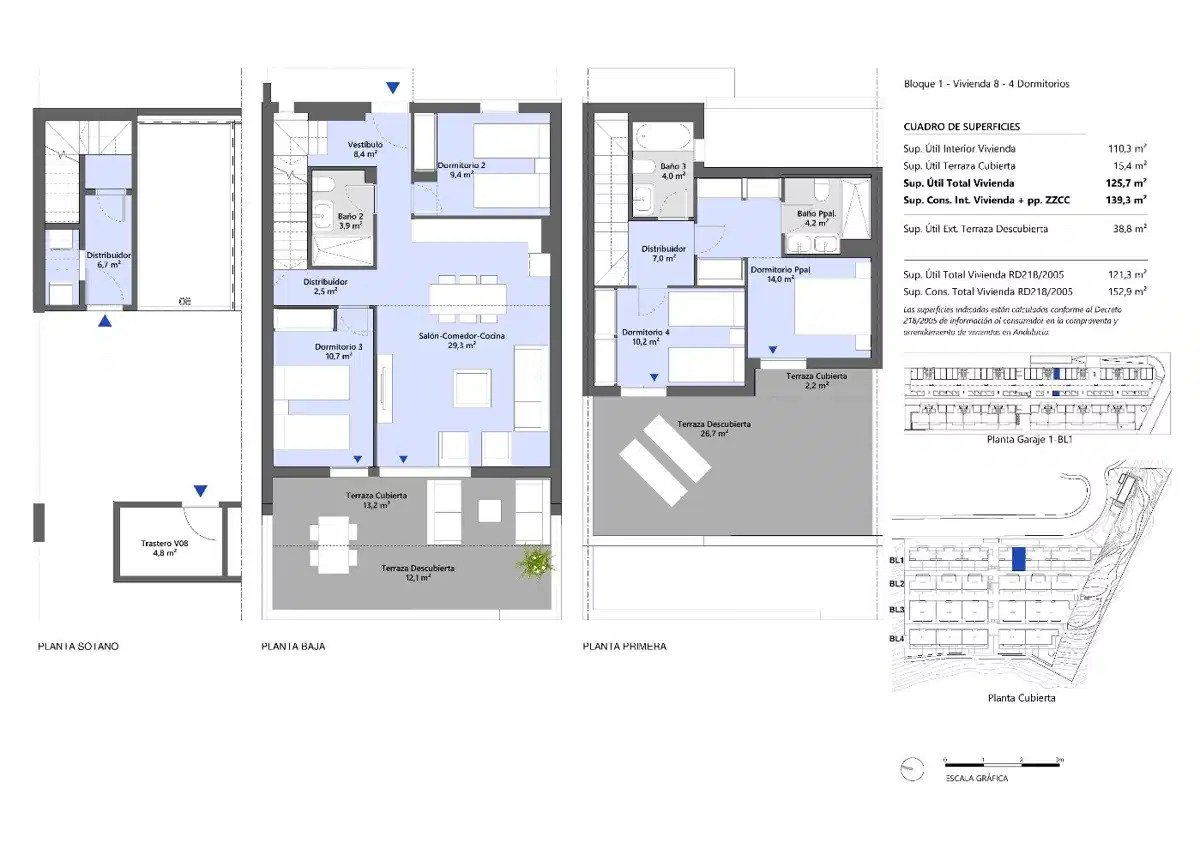 4-Bedroom, 3-Bathroom Townhouse with Sea Views and Spacious Terraces in Manilva