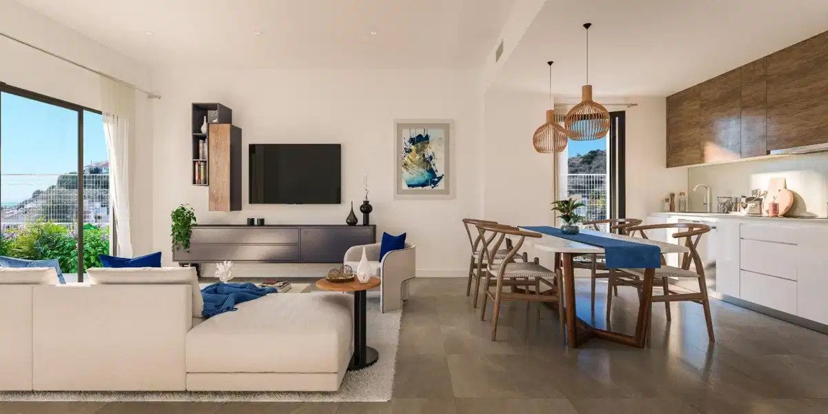 3-Bedroom, 2-Bathroom Semi-Detached Villa with Sea Views in Mijas