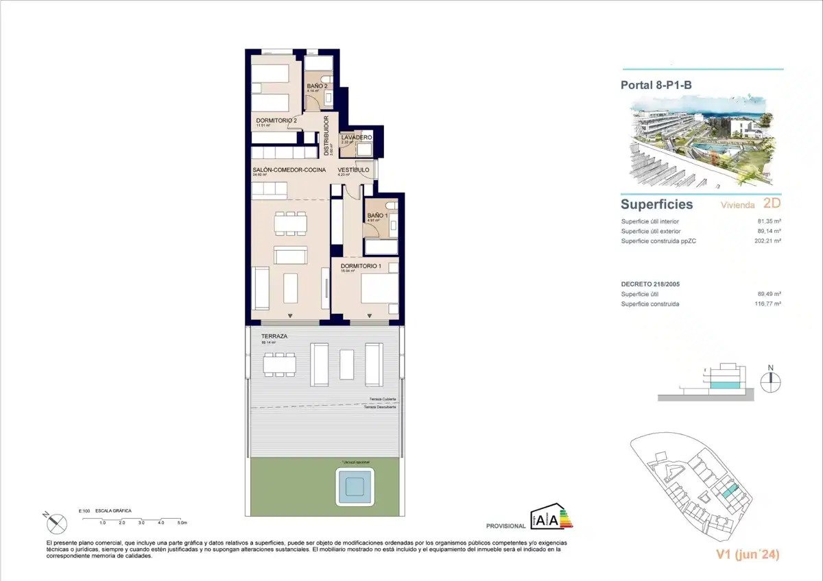 2-Bedroom, 2-Bathroom Luxury Ground Floor Apartment with Sea Views in Estepona