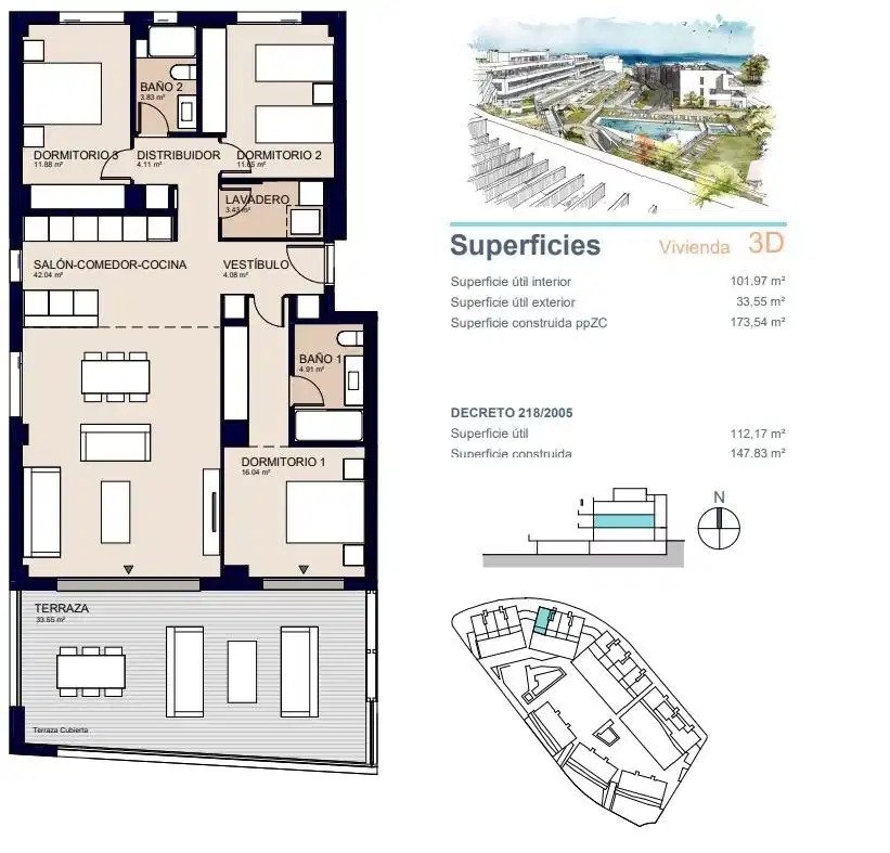 3-Bedroom, 2-Bathroom Luxury Apartments with Sea Views and Exceptional Amenities in Estepona