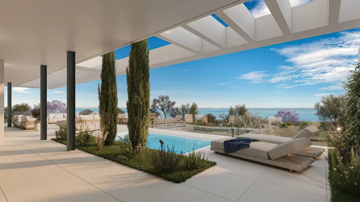 5-Bedroom, 5-Bathroom Semidetached Home with Sea and Golf Views in Marbella East